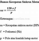 Rumus Kecepatan Motor